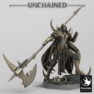 Olaf Guard Ready • Unchained • by Rescale Miniatures | Dungeons and Dragons | D&D | Tabletop Games | Wargames | Resin Miniature