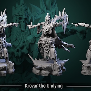 Krovar the Undying by White Werewolf Tavern | Dungeons and Dragons | D&D | Tabletop Games | Wargames | Resin Miniature