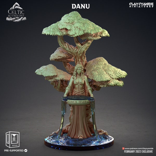 Danu • Celtic Mythology • by Clay Cyanide | Dungeons and Dragons | Tabletop Games | Wargames | Resin Miniature