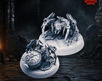 Clockwork Spider Dungeons and Dragons Miniature for Tabletop RPGs