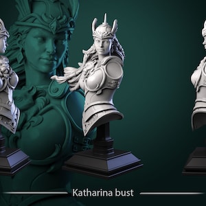 Katharina Bust • Order of the Golden Fury • by White Werewolf Tavern | Dungeons and Dragons | Tabletop Games | Wargames | Resin Miniature