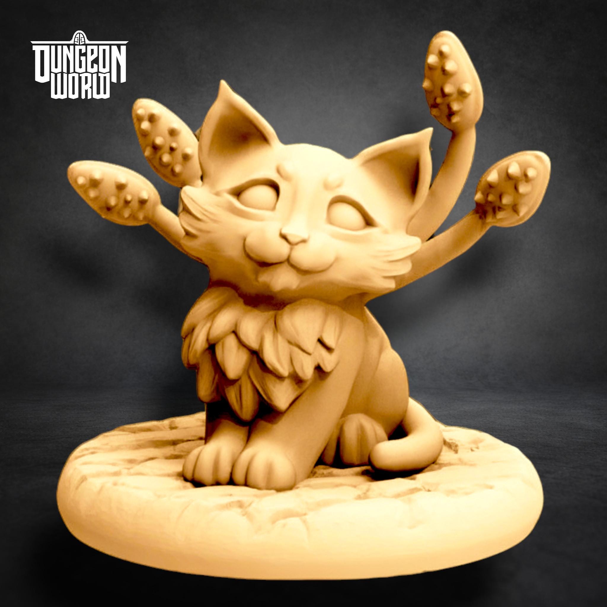 Displacer Kitten Beast Dungeons and Dragons Miniature for Tabletop
