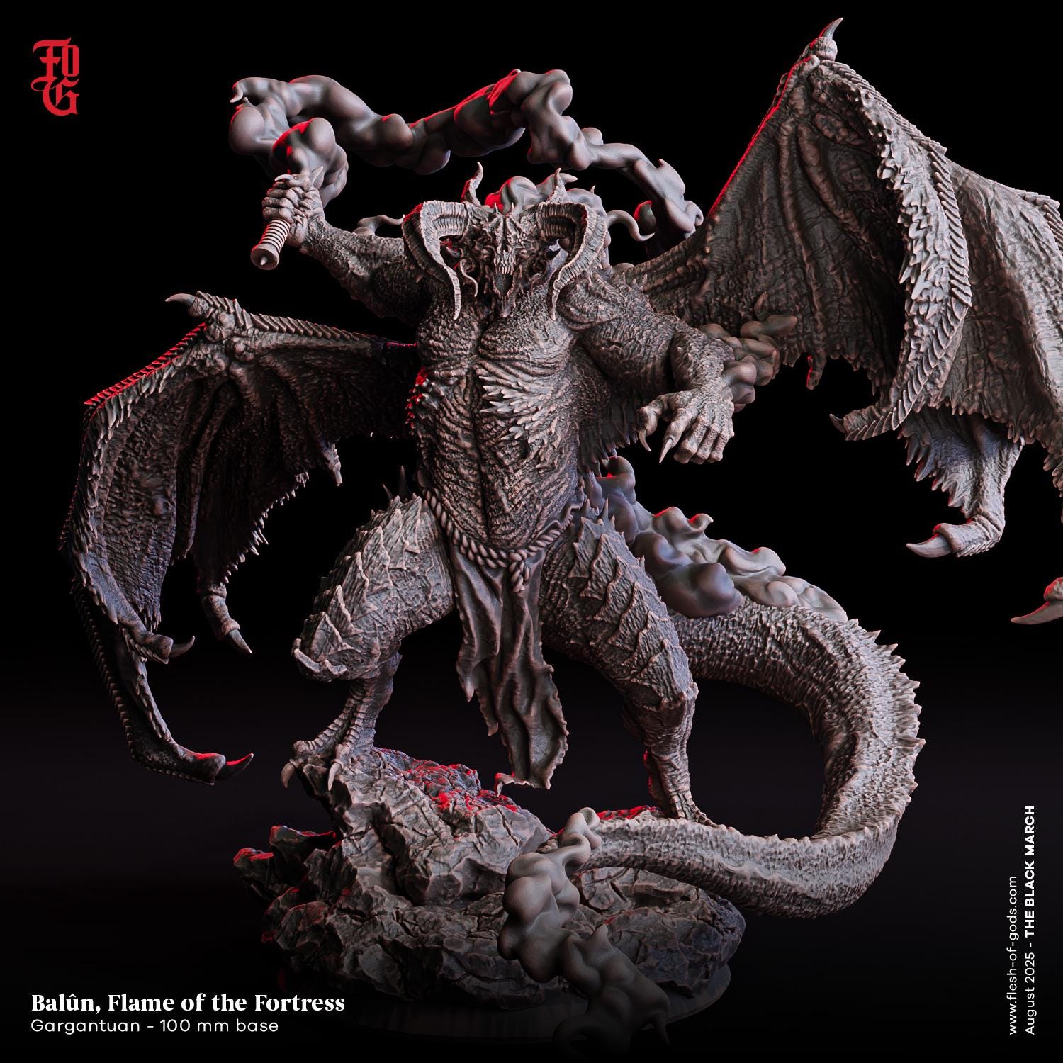 Balor Archdemon Miniature for Dungeons and Dragons Tabletop RPG - Etsy