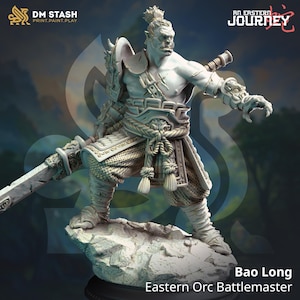 Bao Long - Eastern Orc Battlemaster • An Eastern Journey • by DM Stash | Dungeons and Dragons | Tabletop Games | Wargames | Resin Miniature