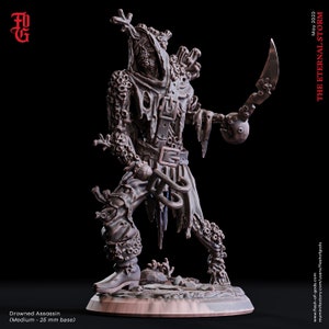 Drowned Assassin • The Eternal Storm • by Flesh Of Gods | Dungeons and Dragons | Tabletop Games | Wargames | Resin Miniature