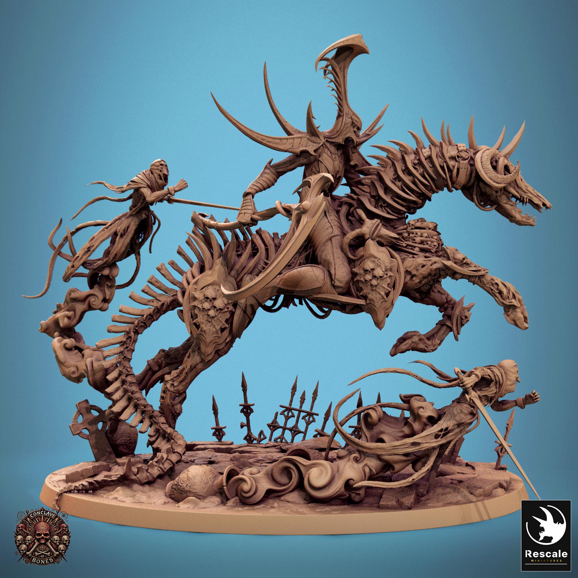 Wraith Tabletop Wraith Horse Rider Miniature for Dungeons and Dragons Tabletop RPG - Etsy