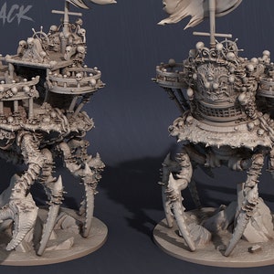 Crab Pirates Ship morts-vivants par Print Your Monsters Donjons et Dragons D&D DnD Jeux de table Jeux de guerre Résine Miniature image 2