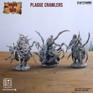 Plague Crawlers  • Wrath Of God • by Clay Cyanide | Dungeons and Dragons | D&D | Tabletop Games | Wargames | Resin Miniature