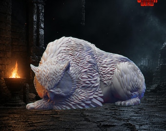 Miniatura de Owlbear para mazmorras y dragones (juegos de rol de mesa)