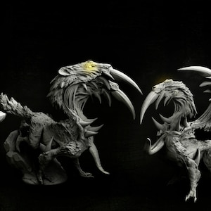 Fractured Beast (2 poses) • Nightmare Fuel • by Mini Monster Mayhem | Dungeons and Dragons | D&D | Tabletop Games | Resin Miniature