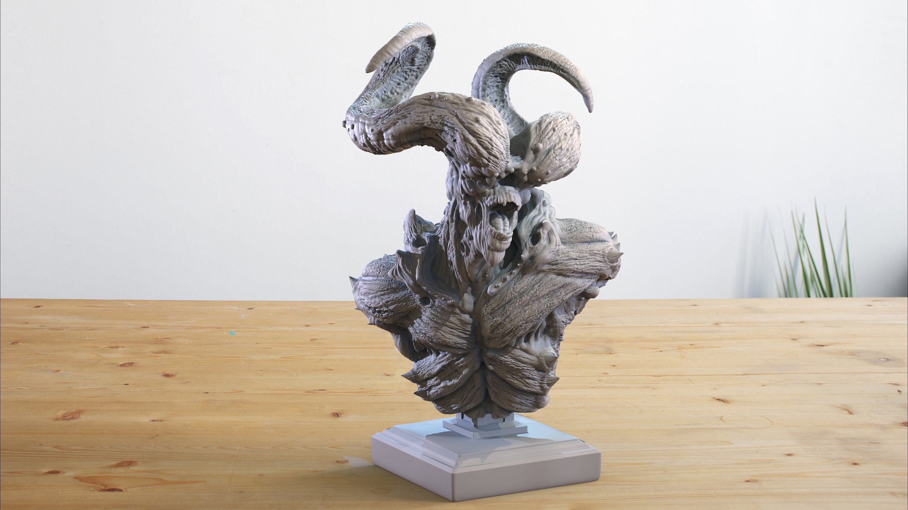 Demon Pazuzu Bust Display Miniature for Dungeons and Dragons