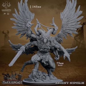 Ancient Nephilim • Mark of the Beast • by Mammoth Factory | Dungeons and Dragons | Tabletop Games | Resin Miniature