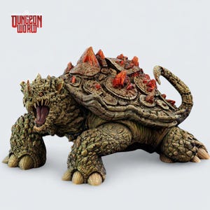 Miniatura de monstruo de tortuga dragón gigante para el juego de rol de mesa Dungeons and Dragons