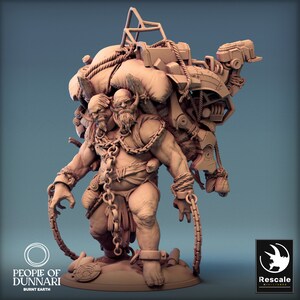 Sand Ettin Walk • People Of Dunnari • Rescale Miniatures | Dungeons and Dragons | D&D | Tabletop Games | Wargames | Resin Miniature