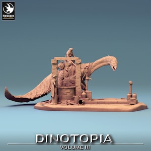 Therizinosaurus Drink • Dinotopia Pt 3 • by Rescale Miniatures | Dungeons and Dragons | D&D | Tabletop Games | Wargames | Resin Miniature