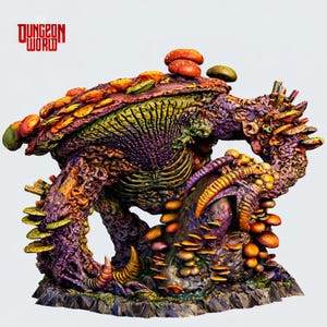Miniatura de hongo micónido gigante para juegos de rol de mesa de Dungeons and Dragons