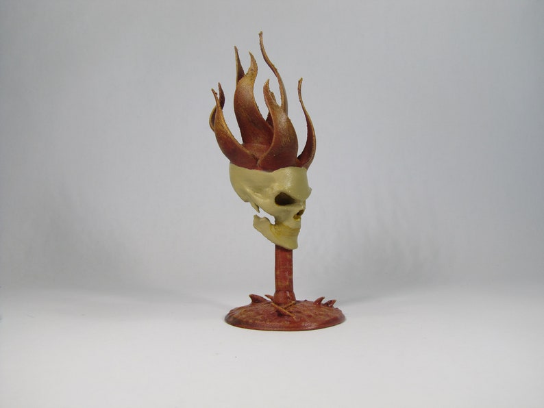 Flaming Skull Flameskull 45mm Handpainted Miniature for | Etsy