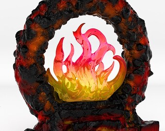 Lava Magic Portal Terrain for Dungeons and Dragons RPG de table