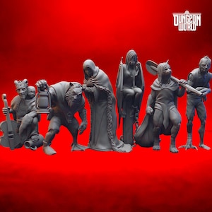Mongrelfolk Belviews Barovia Mini Set Dungeons and Dragons Miniature for Tabletop RPGs