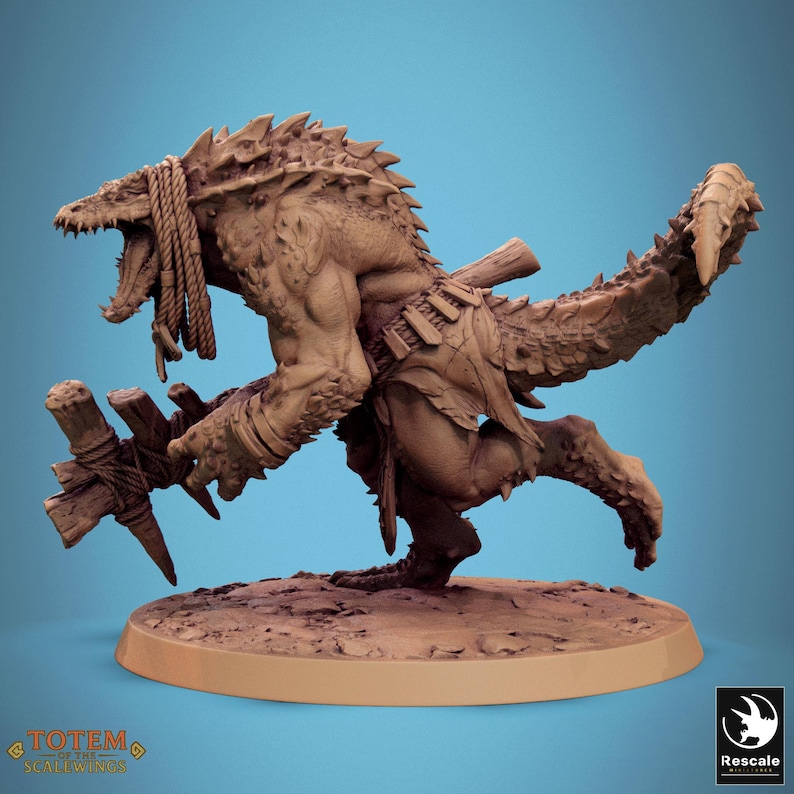Lizardman Champion Dreadscale (6 Poses) • Totem of the Scalewings • by ...