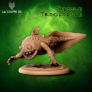 Troglodiet • Gevaarlijke monsters 2 • door La Louve 3D | Kerkers en draken | D&D | Tafelspellen | Oorlogsspellen | Hars miniatuur