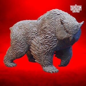 Owlbear Dungeons and Dragons Miniature for Tabletop RPGs