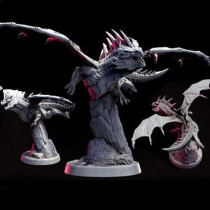 Young Red Dragon Pose 2 • Red Dragons • by Mini Monster Mayhem | Dungeons and Dragons | D&D | Tabletop Games | Resin Miniature