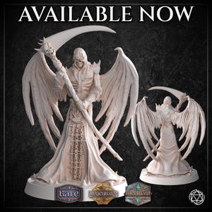 Arch Grim Reaper (2 Poses) by M3DM | Dungeons and Dragons | D&D | RPG | DnD | Tabletop Games | Wargames | Resin Miniature