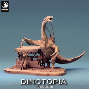 Therizinosaurus Accident • Dinotopia Pt 3 • by Rescale Miniatures | Dungeons and Dragons | D&D | Tabletop Games | Wargames | Resin Miniature
