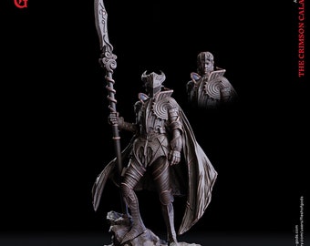 Miniatura de Caballero Maldito Paladín Caído para el juego de rol de mesa Dungeons and Dragons.
