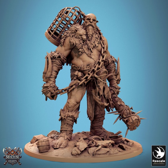 Hill Giant Stone Breaker Miniature Set for Dungeons and Dragons