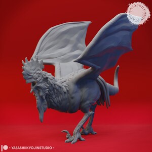 Cockatrice de Yasashii Kyojin Studio pour Donjons et Dragons | | D&D | DnD | de table Wargames | Résine Miniature