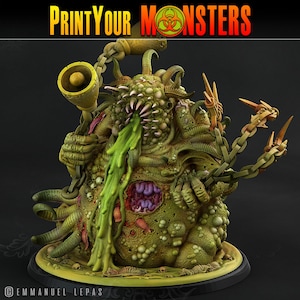 Giant Plague Demon • Plague Army of Spooky Swamp • by Print Your Monsters | Dungeons and Dragons|Tabletop Games | Wargames | Resin Miniature