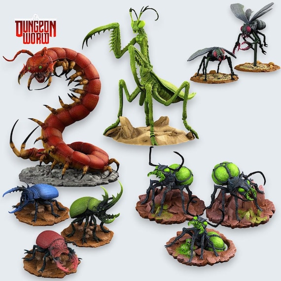 Giant Insect Monster Mini Set for Dungeons and Dragons Tabletop RPG - Etsy