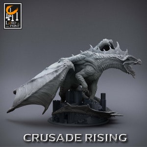 Red Chromatic Dragon • Crusade Rising • by Rescale Miniatures ...