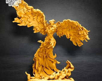 Phoenix Dungeons and Dragons Miniature for Tabletop RPGs