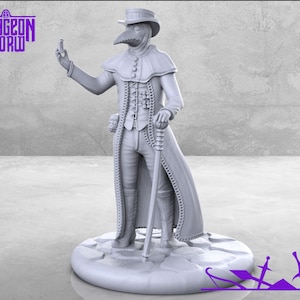 32mm Plague Doctor for Dungeons and Dragons | D&D | Pathfinder | DnD | Tabletop Games | Wargames | Resin Miniature | M3DM