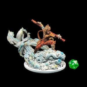 Pro-Painted Sun Wukong for Dungeons and Dragons | D&D | Pathfinder | RPG | DnD | Tabletop Games