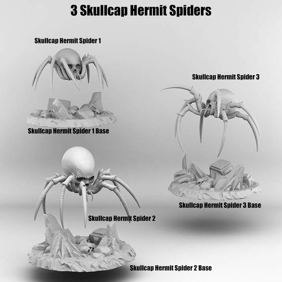 Giant Spider Monster Mini Set for Dungeons and Dragons Tabletop RPG - Etsy