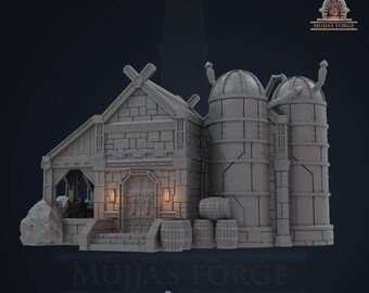 Medieval Brewery – Fantasy Tabletop Terrain – DnD/RPG Scenery