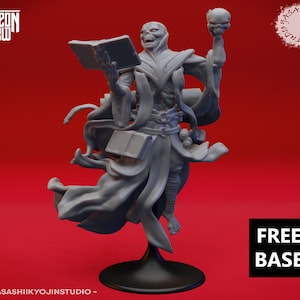 Lich for Dungeons and Dragons | D&D | DnD | Tabletop | Wargames | Resin Miniature | 28mm Gaming | Yasashii Kyojin Studio