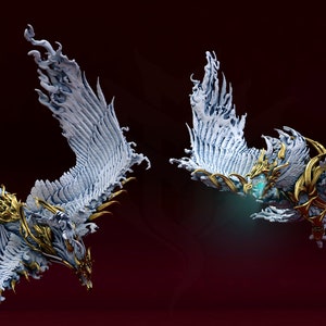 Jiu Feng (3 poses) • Dynastie de la nature • par Mini Monster Mayhem | Donjons et dragons | D&D | Jeux de société | Miniature en résine