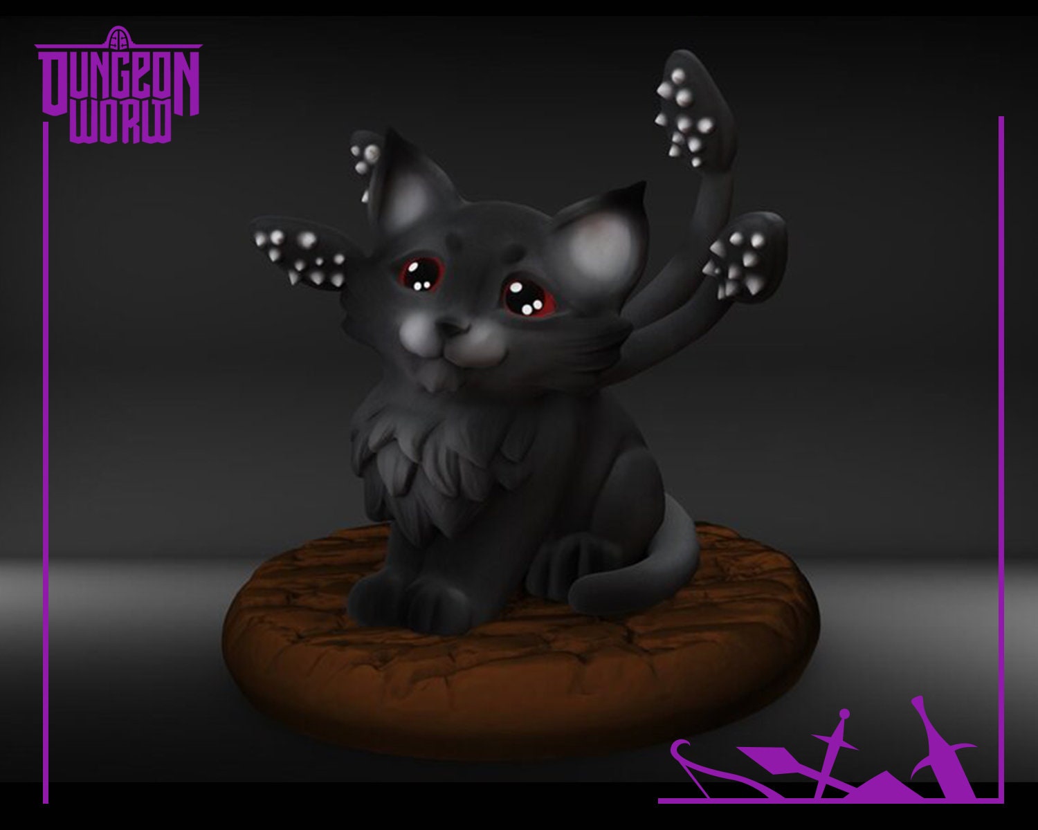 Displacer Kitten Displacer Beast for Dungeons and Dragons - Etsy UK