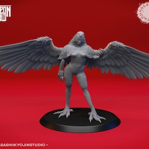 Harpy by Yasashii Kyojin Studio for Dungeons and Dragons | D&D | DnD | Tabletop | Wargames | Resin Miniature