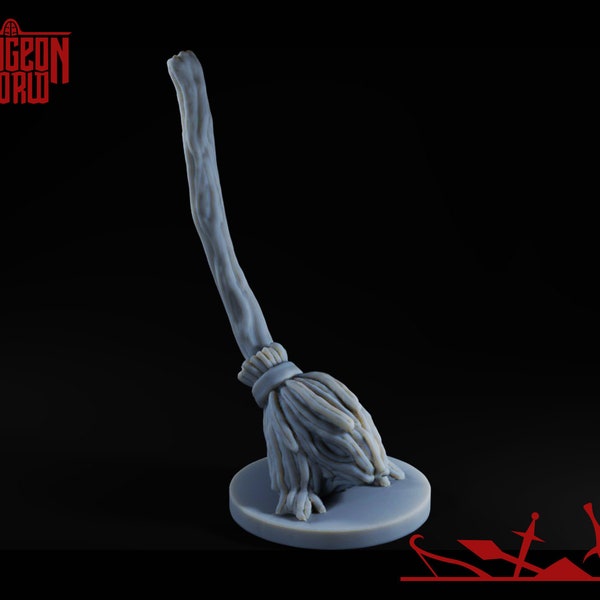 Dnd Animated Broom Etsy UK