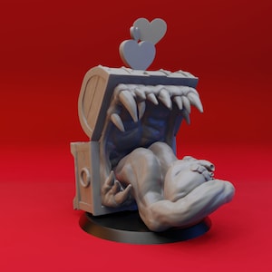 Valentine Mimic by Yasashii Kyojin Studio for Dungeons and Dragons | D&D | DnD | Tabletop | Wargames | Resin Miniature