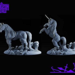 30 mm eenhoorn voor Dungeons and Dragons | D&D | Verkenner | RPG | 5e | DnD | Tafelspellen | Wargames | Harsminiatuur | M3DM