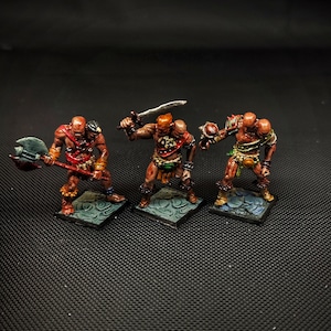 Handpainted Ettin Gang 3 Models for Dungeons and Dragons | D&D | Pathfinder | RPG | DnD | Tabletop Games