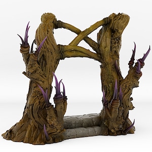 Witch Portal • Fantastische portalen en effecten • door print je monsters | Dungeons and Dragons Tabletop Games | Hars Miniatuur