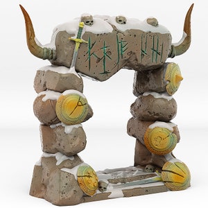 Noormannenportaal • Fantastische portalen en effecten • door Print Your Monsters | Dungeons and Dragons D&D-tafelspellen | Harsminiatuur